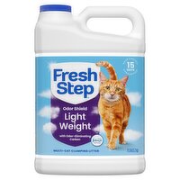 Fresh Step Odor Shield Light Weight Multi-Cat Clumping Litter with Febreze Freshness, 11.5 lb