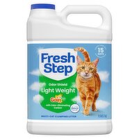 Fresh Step Odor Shield Light Weight Gain Original Scent Multi-Cat Clumping Litter, 11.5 lb