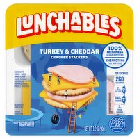 Lunchables Turkey & Cheddar Cracker Stackers, 3.2 oz, 3.2 Ounce