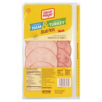 Oscar Mayer Smoked Ham & Turkey Sub Kit, 28 oz