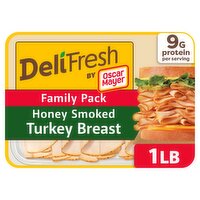 Oscar Mayer Deli Fresh Honey Smoked Turkey Breast Family Size, 16 oz