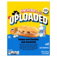 Lunchables Uploaded Turkey and Cheddar Sub Sandwich Lunch Combinations