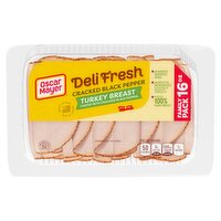 Oscar Mayer Deli Fresh Cracked Black Pepper Turkey Breast Family Pack, 16 oz