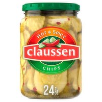 Claussen Hot & Spicy Chips, 24 fl oz