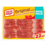 Oscar Mayer Naturally Hardwood Smoked Original Bacon Mega Pack, 22 oz