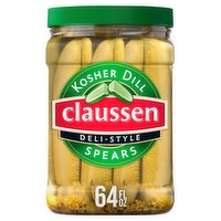 Claussen Deli-Style Kosher Dill Spears, 64 fl oz