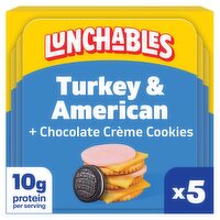 Lunchables Mariokart World Turkey & American with Chocolate Crème Cookies, 3.2 oz, 5 count