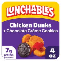 Lunchables Mariokart World Chicken Dunks with Chocolate Crème Cookies, 4.0 oz