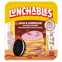 Lunchables Ham & American Cracker Stackers, 3.2 oz