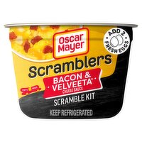 Oscar Mayer Scramblers Bacon & Velveeta Cheese Sauce Scramble Kit, 3 oz