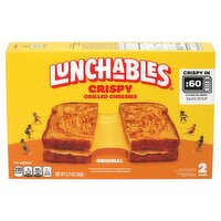 Lunchables Crispy Grilled Cheesies, Original American Cheese Sandwich, 2 Pack