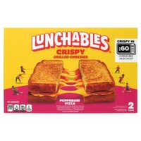 Lunchables Crispy Grilled Cheesies Pepperoni Pizza Sandwich, 2 count, 6.2 Ounce