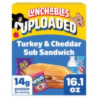 Lunchables Uploaded Turkey and Cheddar Sub Sandwich Lunch Combinations