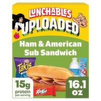 Lunchables Uploaded Ham and American Sub Sandwich Lunch Combinations