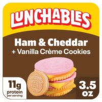Lunchables Pokemon Z-A Legends Ham & Cheddar with Vanilla Crème Cookies, 3.5 oz