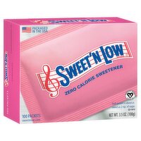 Sweet'N Low Zero Calorie Sweetener, 100 count, 3.5 oz, 3.5 Ounce