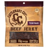 Cattleman's Cut Hardwood Smoked Teriyaki Beef Jerky, 2.5 oz