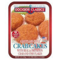 Dockside Classics Maryland Style Crab Cakes, 4 count, 12 oz, 12 Ounce