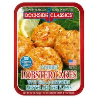 Dockside Classics Dockside Classics Gourmet Lobster Cakes with Dipping Sauce, 4 count, 12 oz, 12 Ounce 