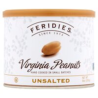 Feridies Unsalted Virginia Peanuts, 9 oz