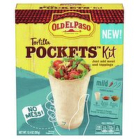 Old El Paso Mild Tortilla Pockets Kit, 12.4 oz