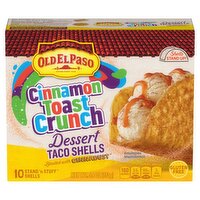 Old El Paso Cinnamon Toast Crunch Dessert Stand 'n Stuff Taco Shells, 10 count, 5.4 oz, 5.4 Ounce