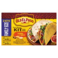 Old El Paso Hard & Soft Taco Dinner Kit Family Size, 2 count, 21.2 oz, 21.2 Ounce