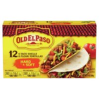 Old El Paso Hard & Soft Taco Shells and Flour Tortillas, 12 count, 7.4 oz