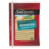 Sargento Sliced Muenster Natural Cheese, 11 count, 8 oz, 8 Ounce