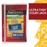 Sargento Ultra Thin Colby-Jack Cheese, 20 count, 7.6 oz, 7.6 Ounce