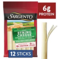 Sargento Light String Natural Cheese Snacks, 0.75 oz, 12 count, 9 Ounce