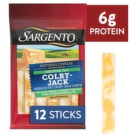 Sargento Reduced Fat Colby-Jack Natural Cheese Snacks, 0.75 oz, 12 count