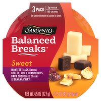 Sargento Balanced Breaks Sweet Snacks, 1.5 oz, 3 count, 4.5 Ounce