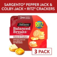 Sargento Balanced Breaks Cheese & Ritz Crackers Snacks, 1.5 oz, 3 Count