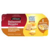 Sargento Balanced Breaks Wheat Thins Original Cheese & Crackers Snacks, 1.5 oz, 6 count