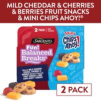 Sargento Fun! Balanced Breaks Mini Chips Ahoy! Snacks, 2 oz, 2 Count