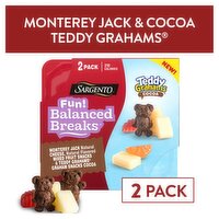 Sargento Fun! Balanced Breaks Teddy Grahams Cocoa Snacks, 2 oz, 2 count