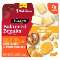 Sargento Balanced Breaks Cheese + Crunch Mix, 1.5 oz, 3 count