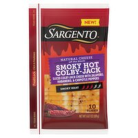 Sargento Smoky Hot Sliced Colby-Jack Cheese, 10 count, 6.67 oz