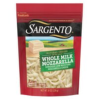 Sargento Traditional Cut Shredded Whole Milk Mozzarella Natural Cheese, 8 oz