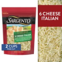 Sargento Fine Cut 6 Cheese Italian Natural Cheese, 8 oz