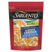 Sargento Shredded 4 State Cheddar Natural Cheese, 7.5 oz