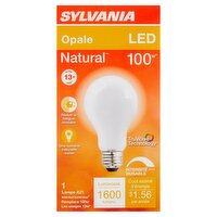 Sylvania Natural LED 100W Soft White A21 Bulb, 1 Each