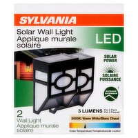 Sylvania LED Solar Wall Lights, 2 count
