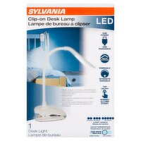 Sylvania LED Cool White Clip-on Desk Lamp