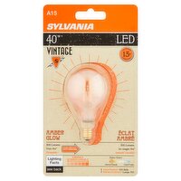 Sylvania Vintage LED 40W Amber Glow A15 Bulb