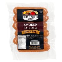 John F. Martin & Sons Grillers Smoked Sausage, 14 oz