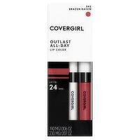 Covergirl Outlast All-Day 542 Brazen Raisin Lip Color, 2 count