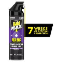 Raid Max Bed Bug Crack and Crevice Extended Protection Foaming Spray, 17.5 oz