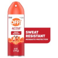 Off! Active Sweat Resistant Insect Repellent I, 6 oz